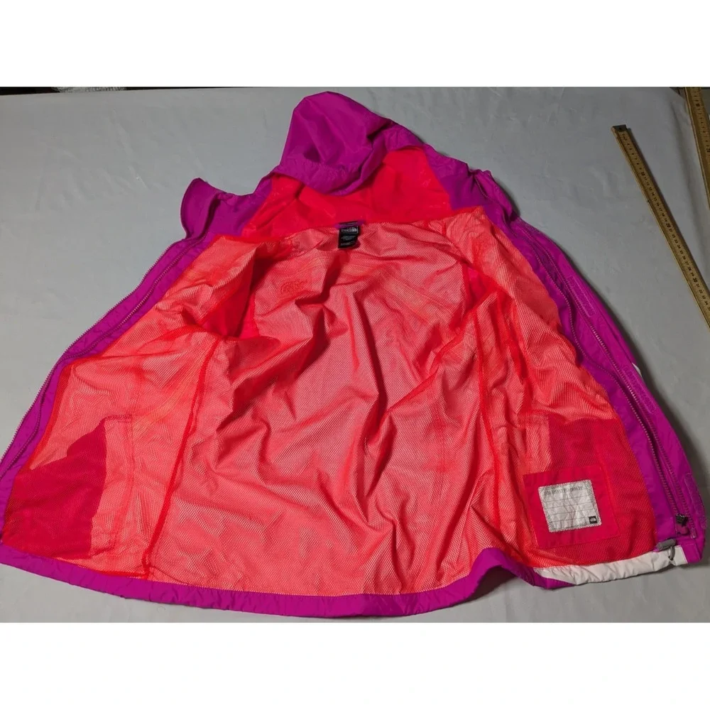 THE NORTH FACE HYVENT 3-in-1 Girls XL (18) Purple Orange‎ Full Zip Hooded Jacket